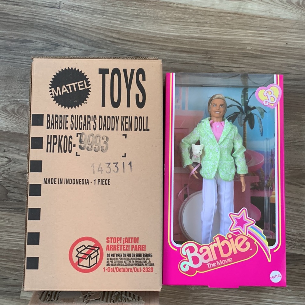 Barbie Movie Sugar Daddy Ken Collectible Doll Mattel Official Member Exclusive